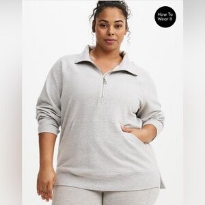 torrid half zip sweatshirt